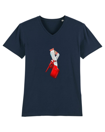 Red shoes French Navy