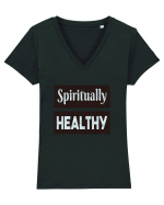 Spiritually healthy Tricou mânecă scurtă guler V Damă Evoker