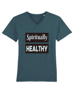 Spiritually healthy Tricou mânecă scurtă guler V Bărbat Presenter