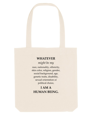 I am a human being Natural