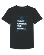 Think outside the matrix Tricou mânecă scurtă guler larg Bărbat Skater