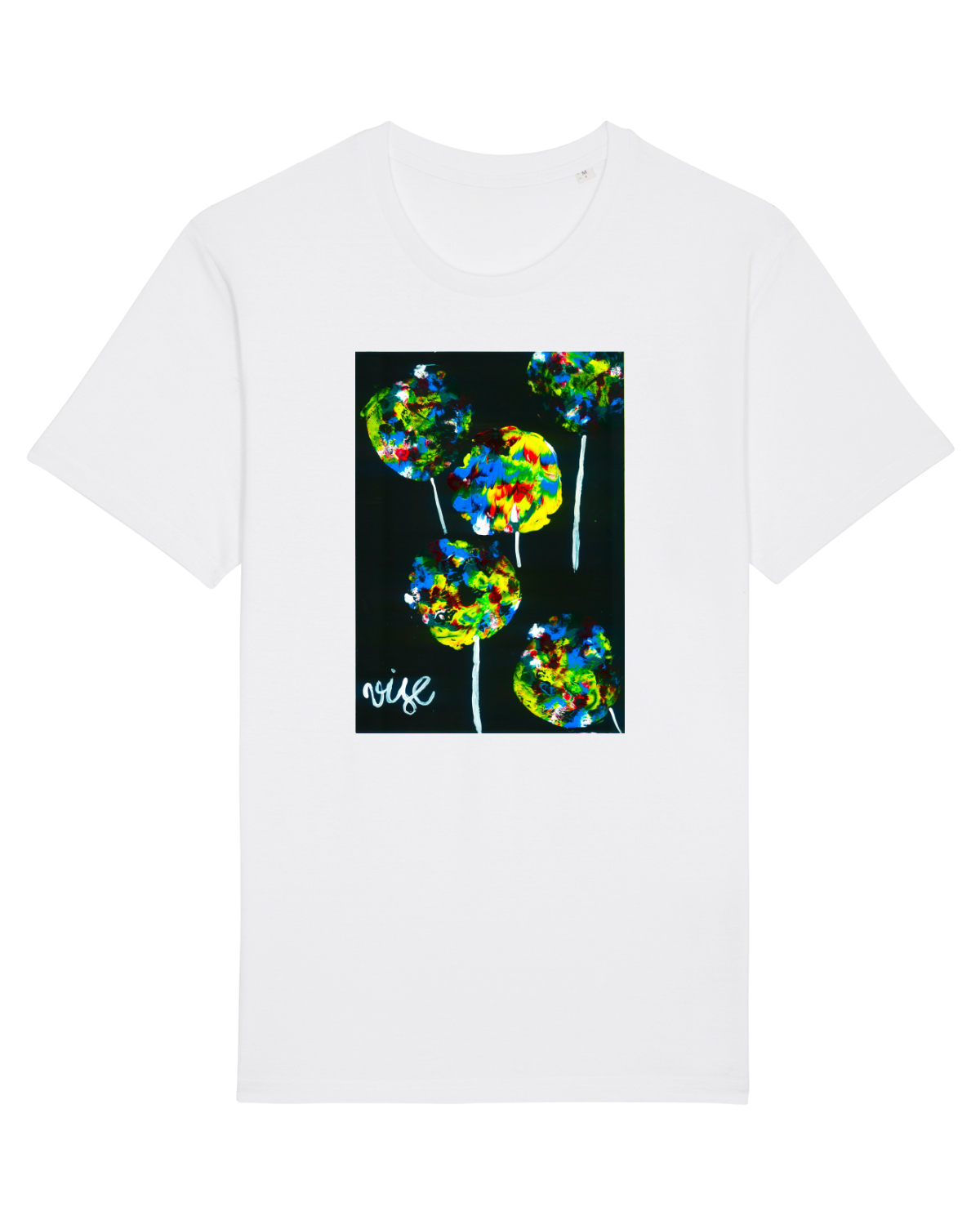 Tricou mânecă scurtă Unisex Rocker White