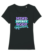 ...Human Tricou mânecă scurtă guler larg fitted Damă Expresser