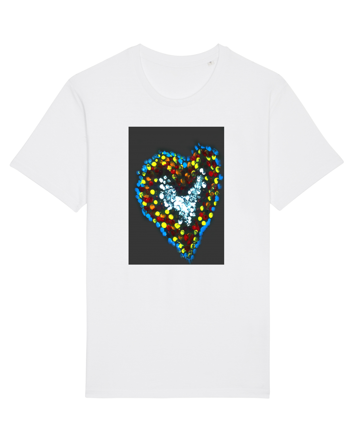 Tricou mânecă scurtă Unisex Rocker White
