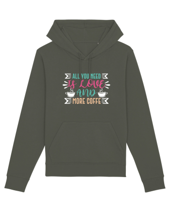 All You Need Is Love And More Coffee Khaki