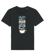 Blessing With A Coffee Tricou mânecă scurtă Unisex Rocker