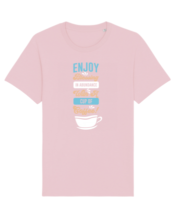 Blessing With A Coffee Cotton Pink