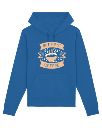 But First Coffee Royal Blue