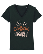 Coffee Bar Tricou mânecă scurtă guler V Damă Evoker