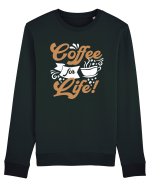 Coffee For Life Bluză mânecă lungă Unisex Rise