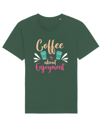 Coffee Is About Enjoyment Bottle Green