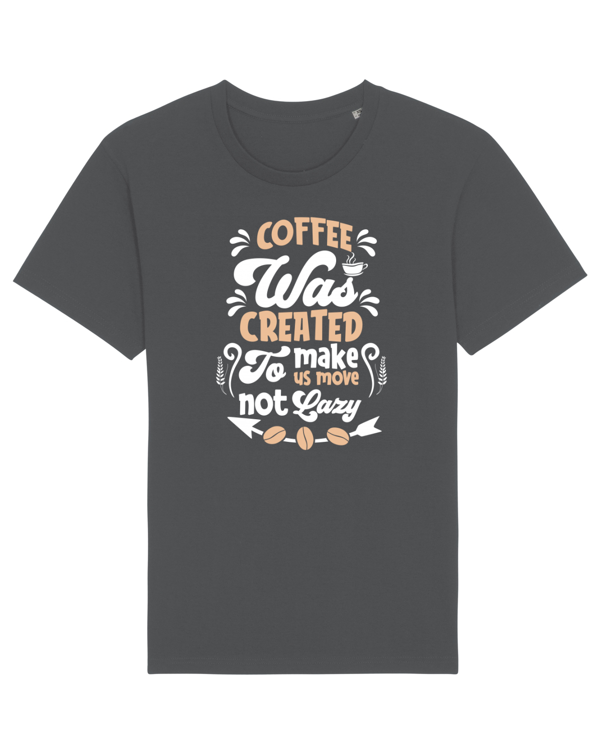 Tricou mânecă scurtă Unisex Rocker Anthracite