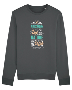 Freedom Nature Coffee Bluză mânecă lungă Unisex Rise