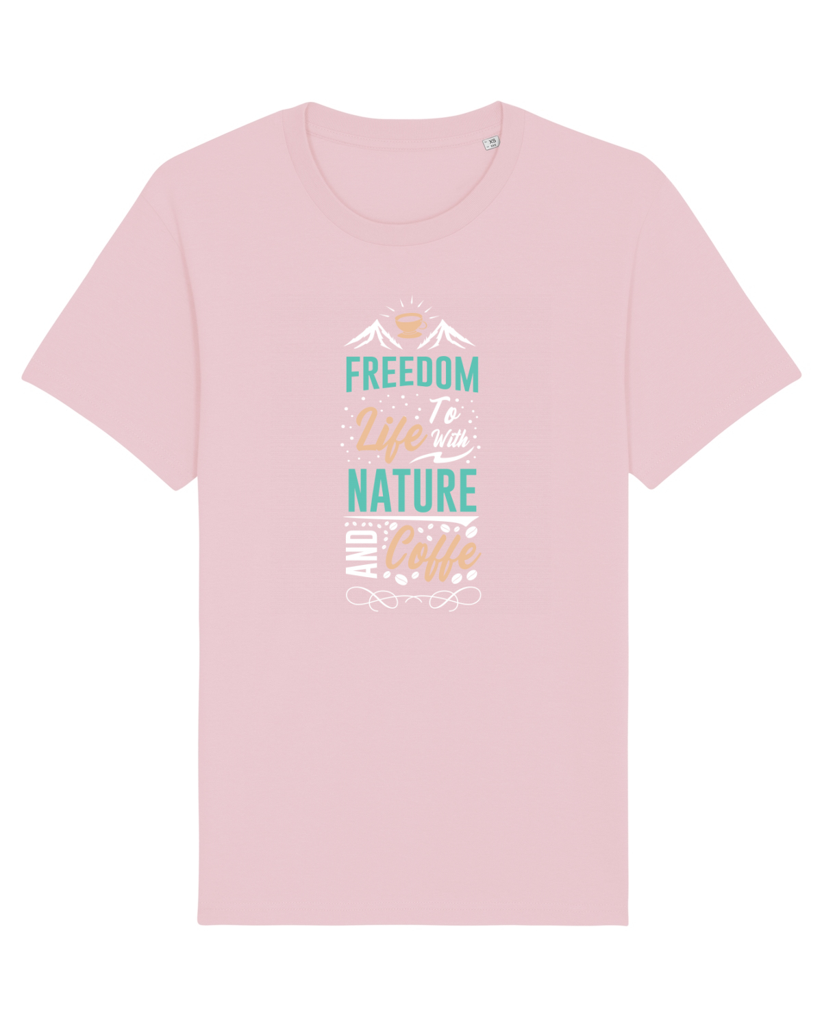 Tricou mânecă scurtă Unisex Rocker Cotton Pink