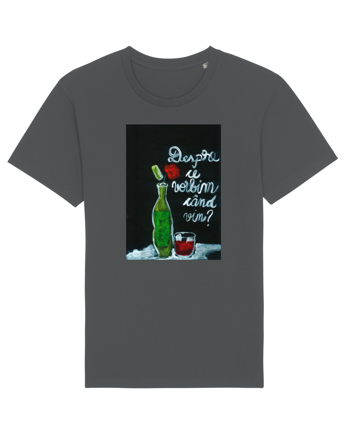 Tricou mânecă scurtă Unisex Rocker Anthracite
