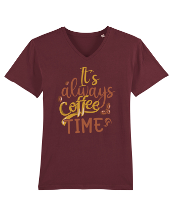 It's Always Coffee Time Burgundy