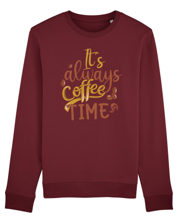 It's Always Coffee Time Burgundy