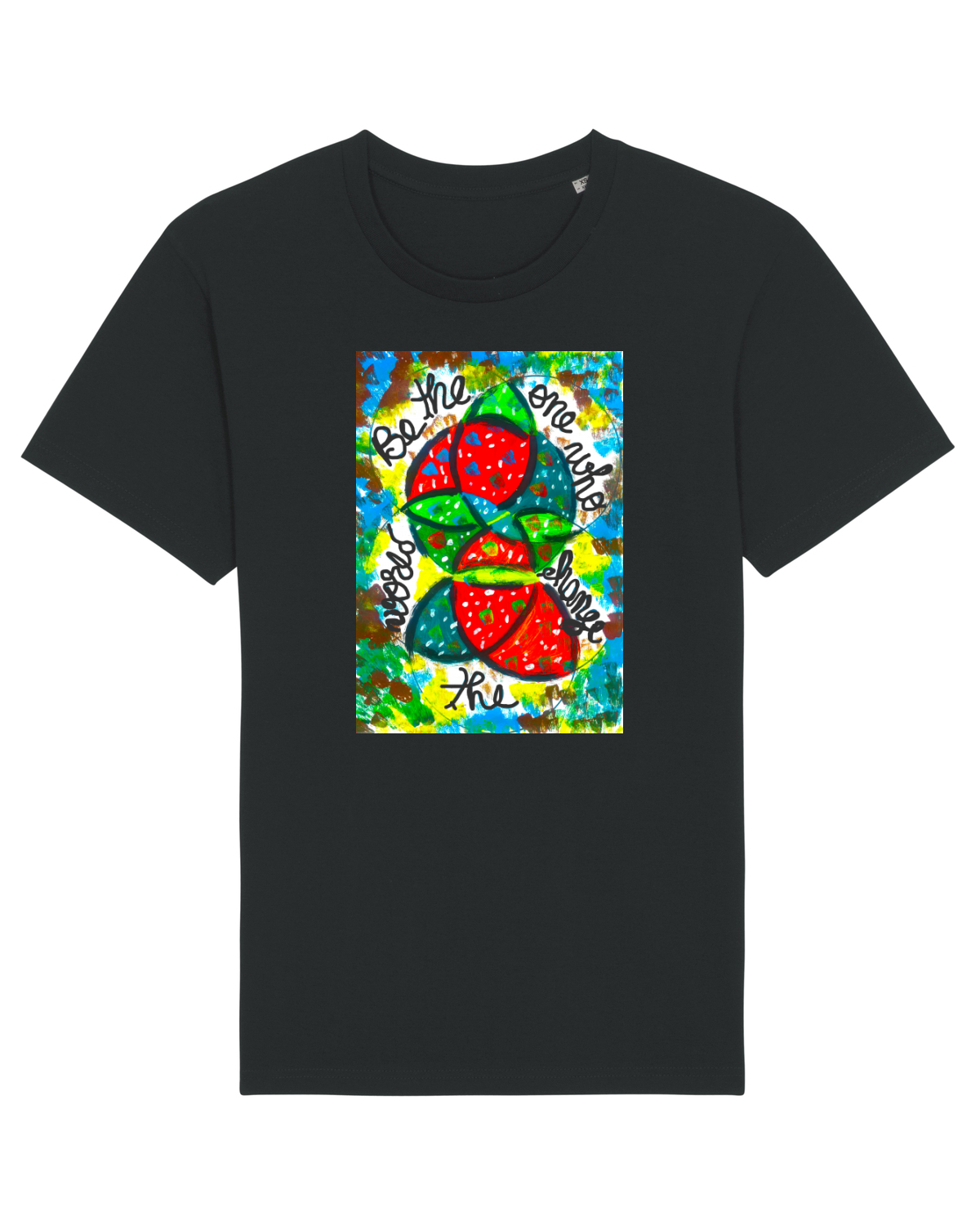 Tricou mânecă scurtă Unisex Rocker Black