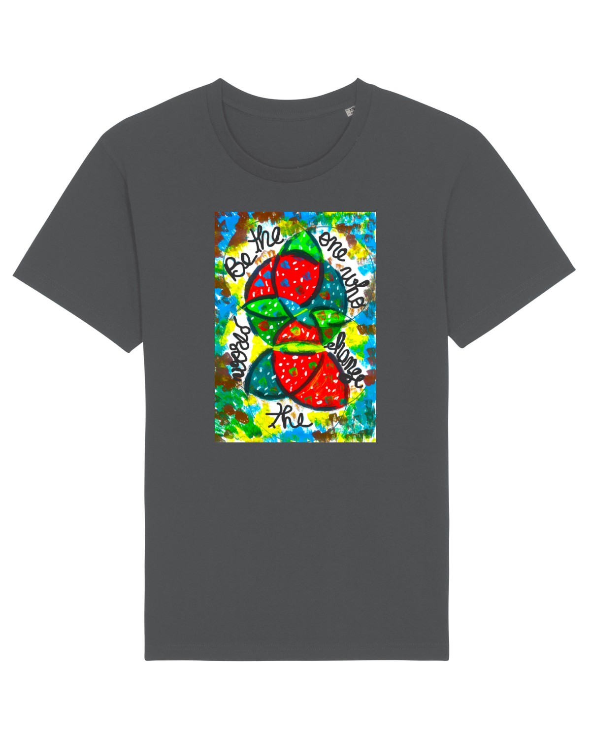 Tricou mânecă scurtă Unisex Rocker Anthracite