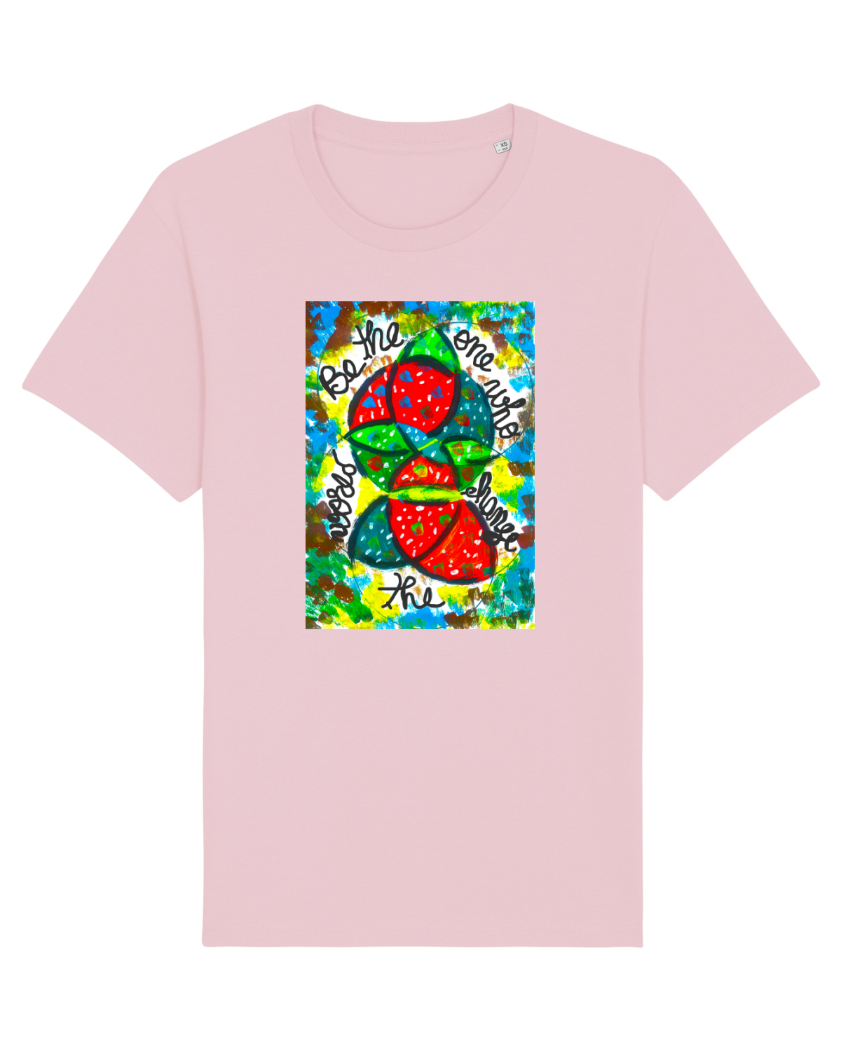 Tricou mânecă scurtă Unisex Rocker Cotton Pink