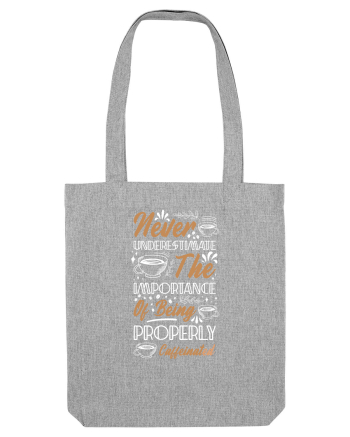 Never Underestimate Coffee Heather Grey
