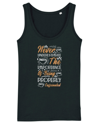 Never Underestimate Coffee Black
