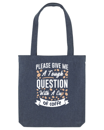 Question With A Cup Of Coffee Midnight Blue