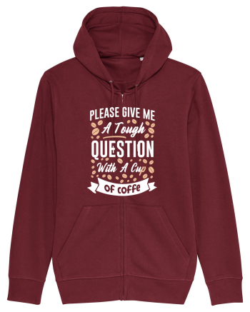 Question With A Cup Of Coffee Burgundy