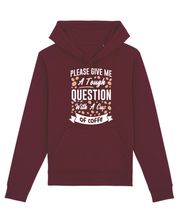 Question With A Cup Of Coffee Burgundy