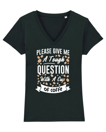 Question With A Cup Of Coffee Black