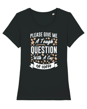 Question With A Cup Of Coffee Black