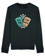 Rule The World Start With Coffee Bluză mânecă lungă Unisex Rise