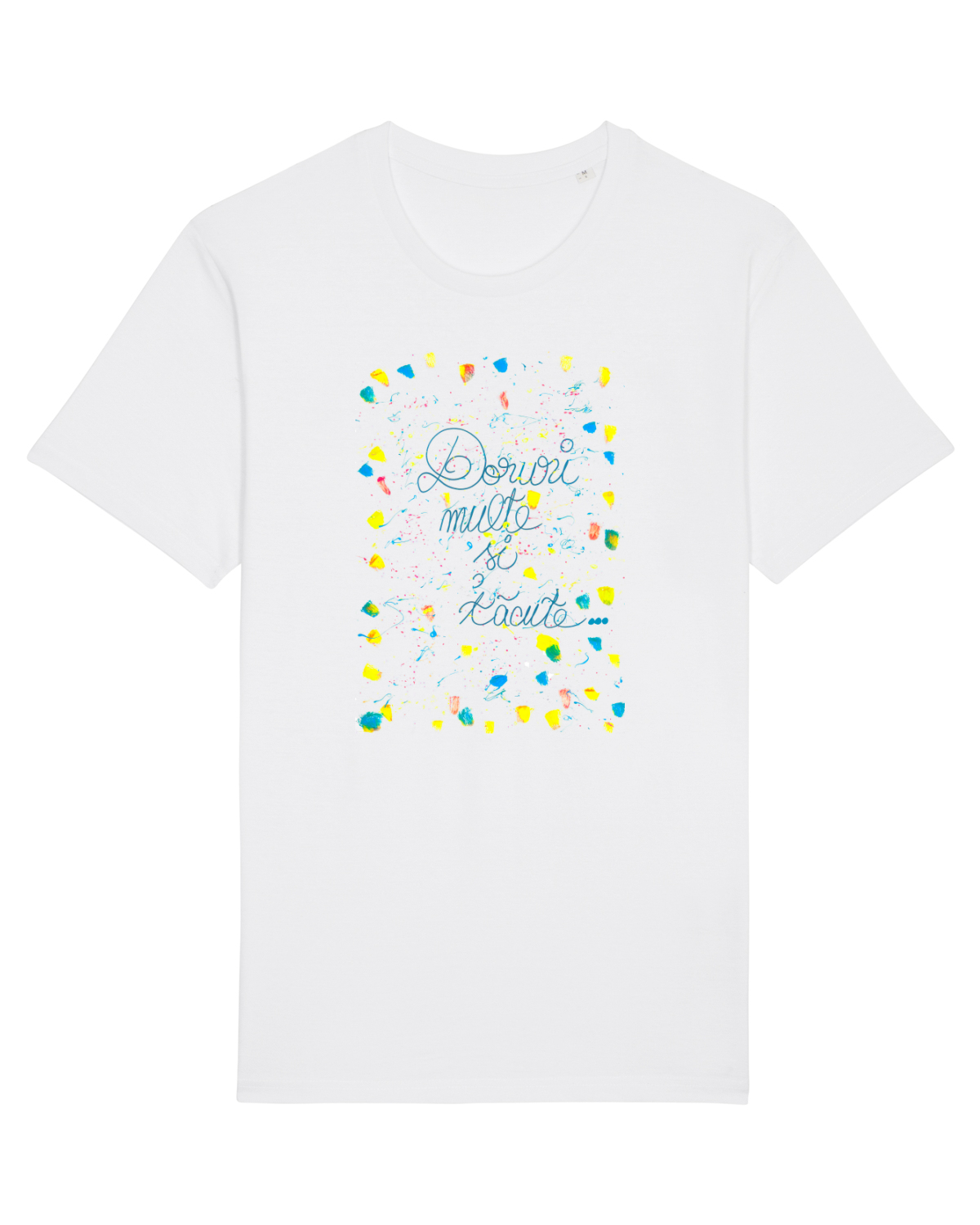 Tricou mânecă scurtă Unisex Rocker White