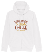 Sometimes I like coffee more than people Hanorac cu fermoar Unisex Connector