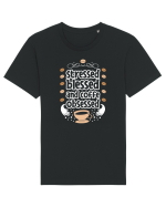 Stressed Blessed And Coffee Obsessed Tricou mânecă scurtă Unisex Rocker