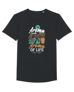 The Aroma Of Coffee Is The Aroma Of Life Tricou mânecă scurtă guler larg Bărbat Skater