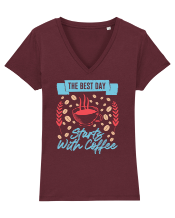 The Best Day Starts With Coffee Burgundy