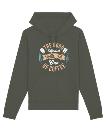 The Good Mindset With A Cup Of Coffee Khaki