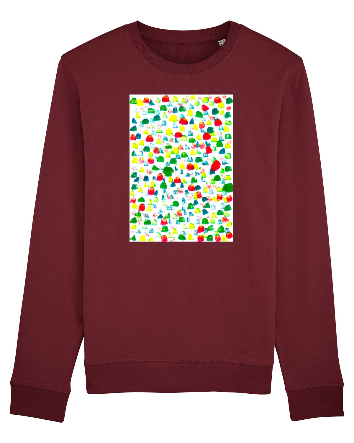 Bluză mânecă lungă Unisex Rise Burgundy