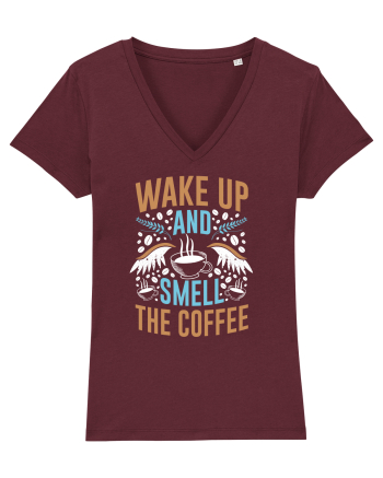 Wake Up And Smell The Coffee Burgundy