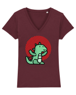 Big in Japan Tricou mânecă scurtă guler V Damă Evoker