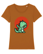 Big in Japan Tricou mânecă scurtă guler larg fitted Damă Expresser