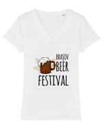Brasov beer festival Tricou mânecă scurtă guler V Damă Evoker