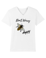 Bee happy Tricou mânecă scurtă guler V Bărbat Presenter