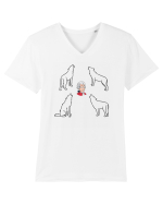 Wolf gang Tricou mânecă scurtă guler V Bărbat Presenter