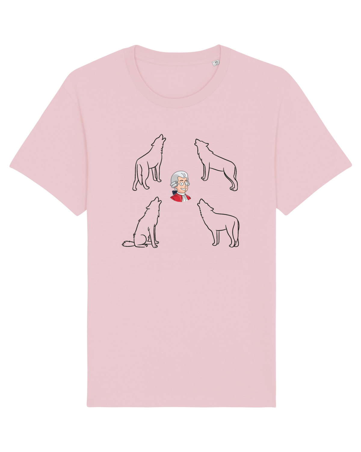 Tricou mânecă scurtă Unisex Rocker Cotton Pink