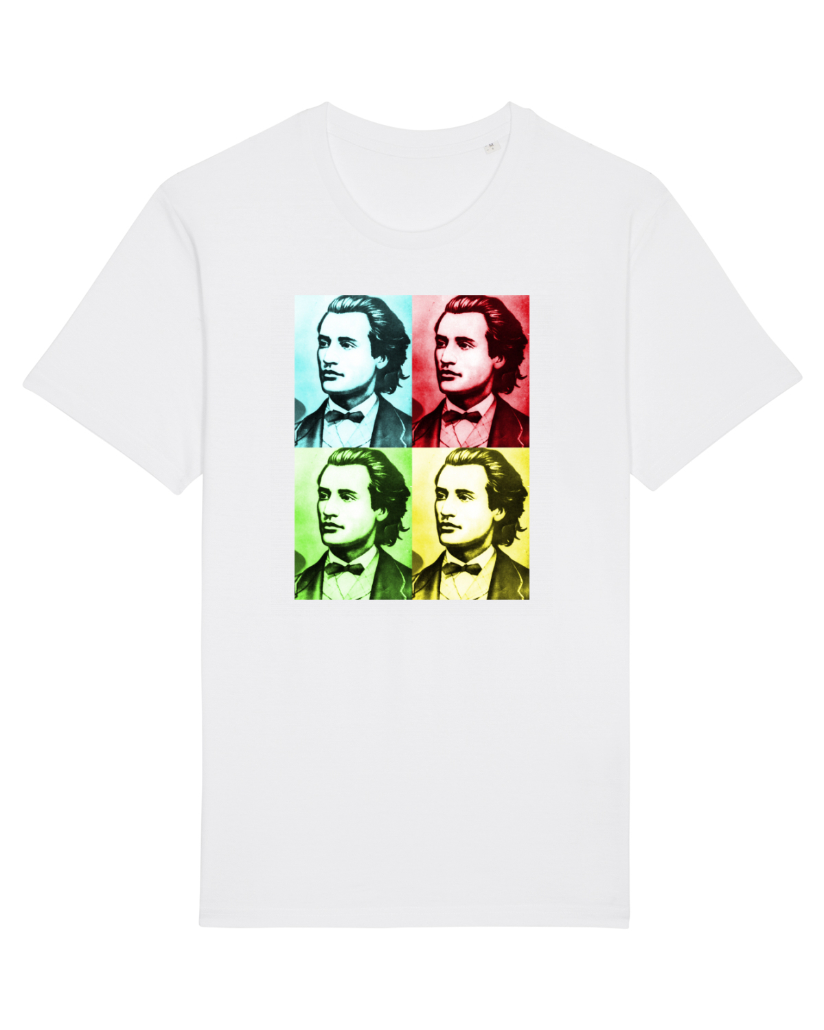 Tricou mânecă scurtă Unisex Rocker White