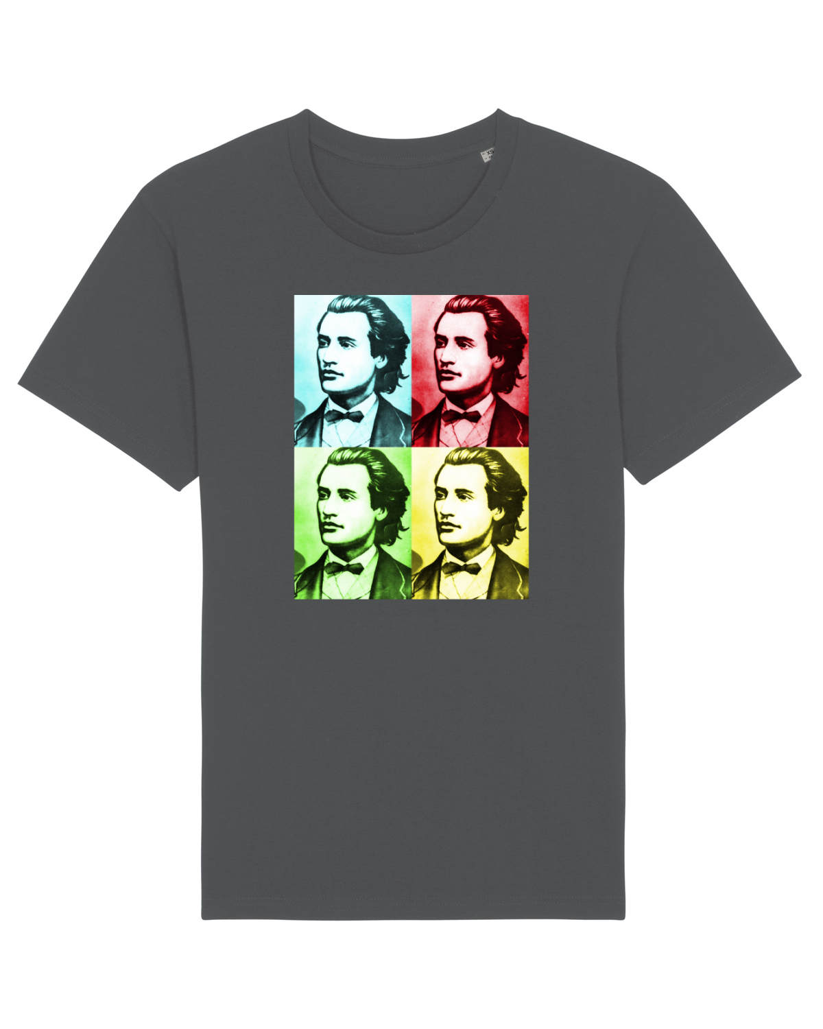 Tricou mânecă scurtă Unisex Rocker Anthracite