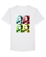Luceafarul Tricou mânecă scurtă guler larg Bărbat Skater