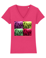 10august2018 Tricou mânecă scurtă guler V Damă Evoker